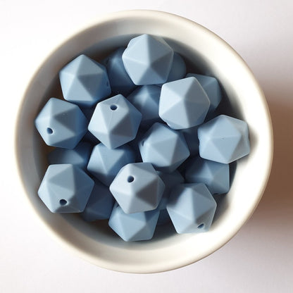 Icosa Silicone Beads - 14mm and 17mm - Hey Beadly