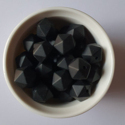 Icosa Silicone Beads - 14mm and 17mm - Hey Beadly