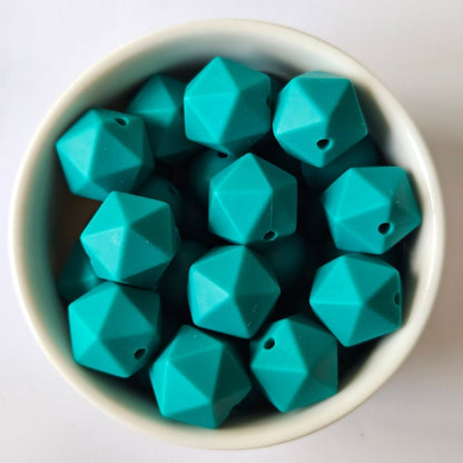 Icosa Silicone Beads - 14mm and 17mm - Hey Beadly