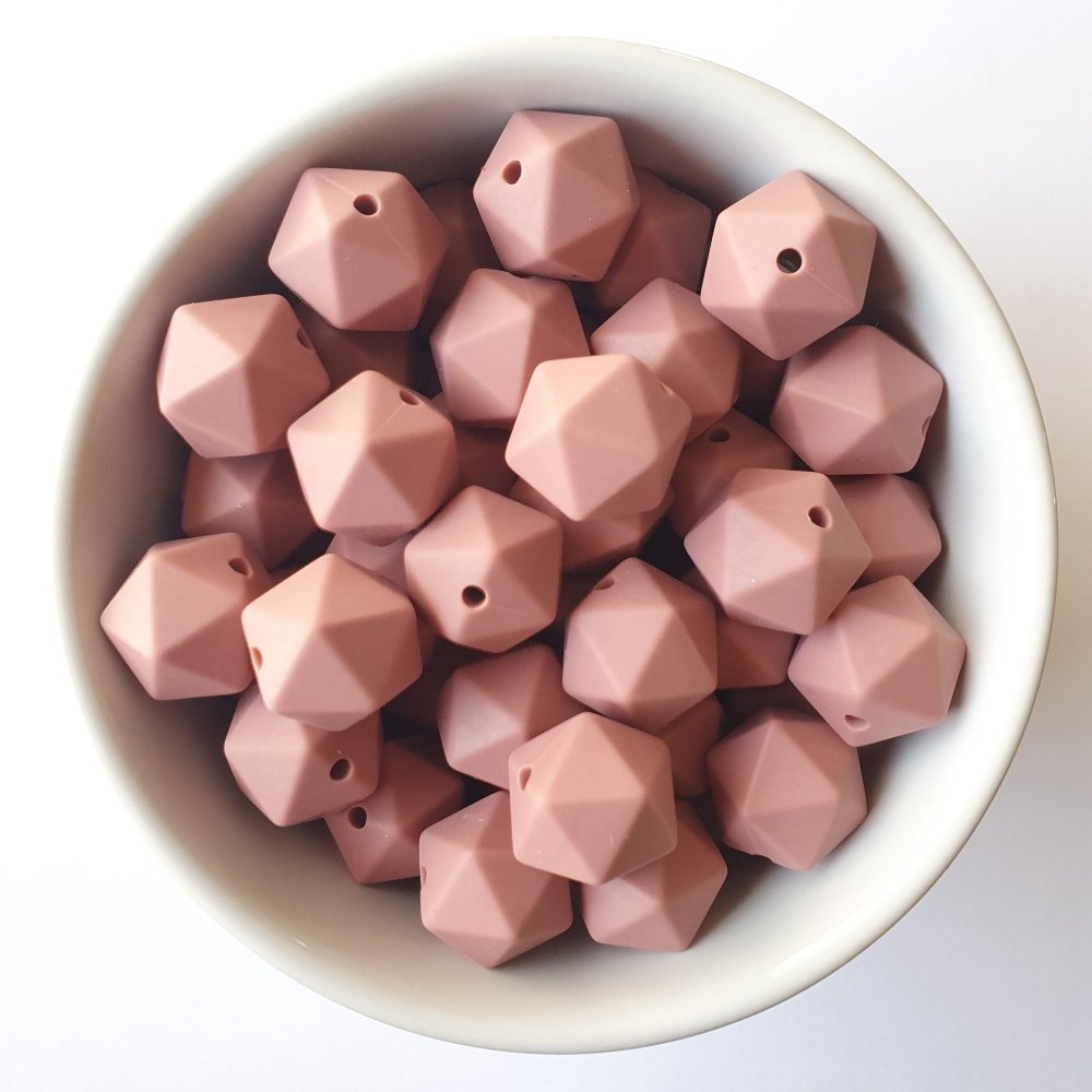 Icosa Silicone Beads - 14mm and 17mm - Hey Beadly