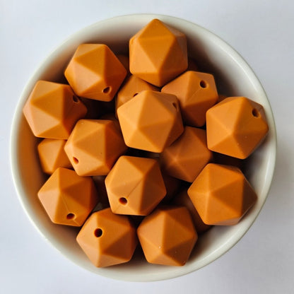 Icosa Silicone Beads - 14mm and 17mm - Hey Beadly