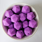 Icosa Silicone Beads - 14mm and 17mm - Hey Beadly