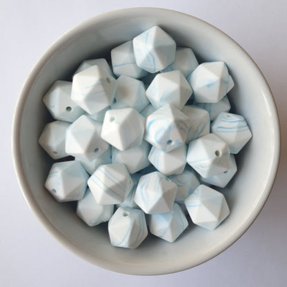 Icosa Silicone Beads - 14mm and 17mm - Hey Beadly