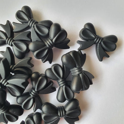 Mini Bow/Ribbon Silicone Beads - Hey Beadly