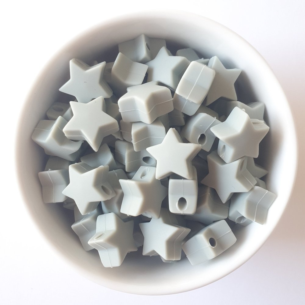 Mini Star Silicone Beads - Hey Beadly