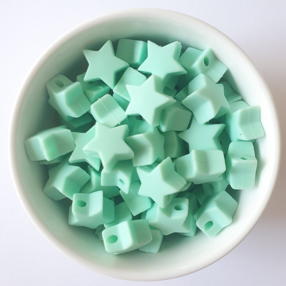 Mini Star Silicone Beads - Hey Beadly