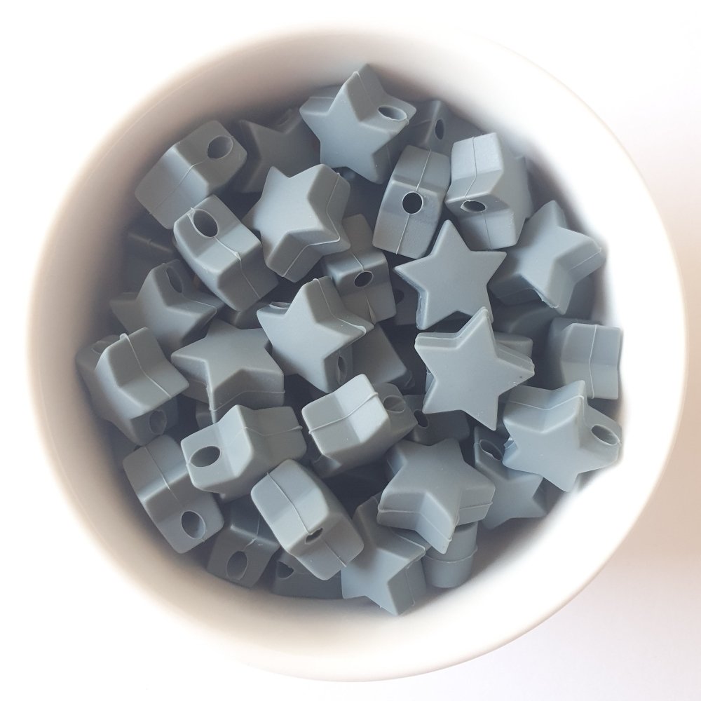Mini Star Silicone Beads - Hey Beadly