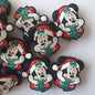 Minnie Mouse Christmas Silicone Beads - Hey Beadly
