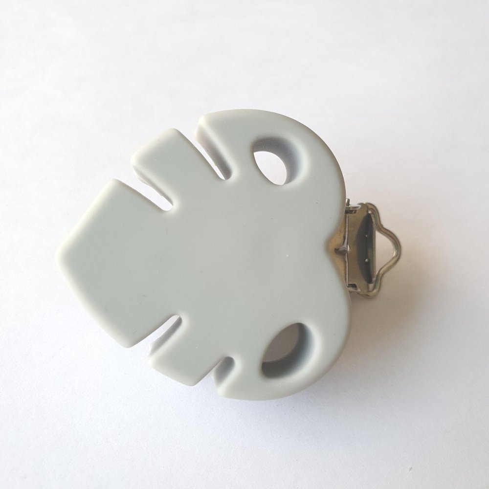 Monstera Leaf Silicone Pacifier Clips - Hey Beadly