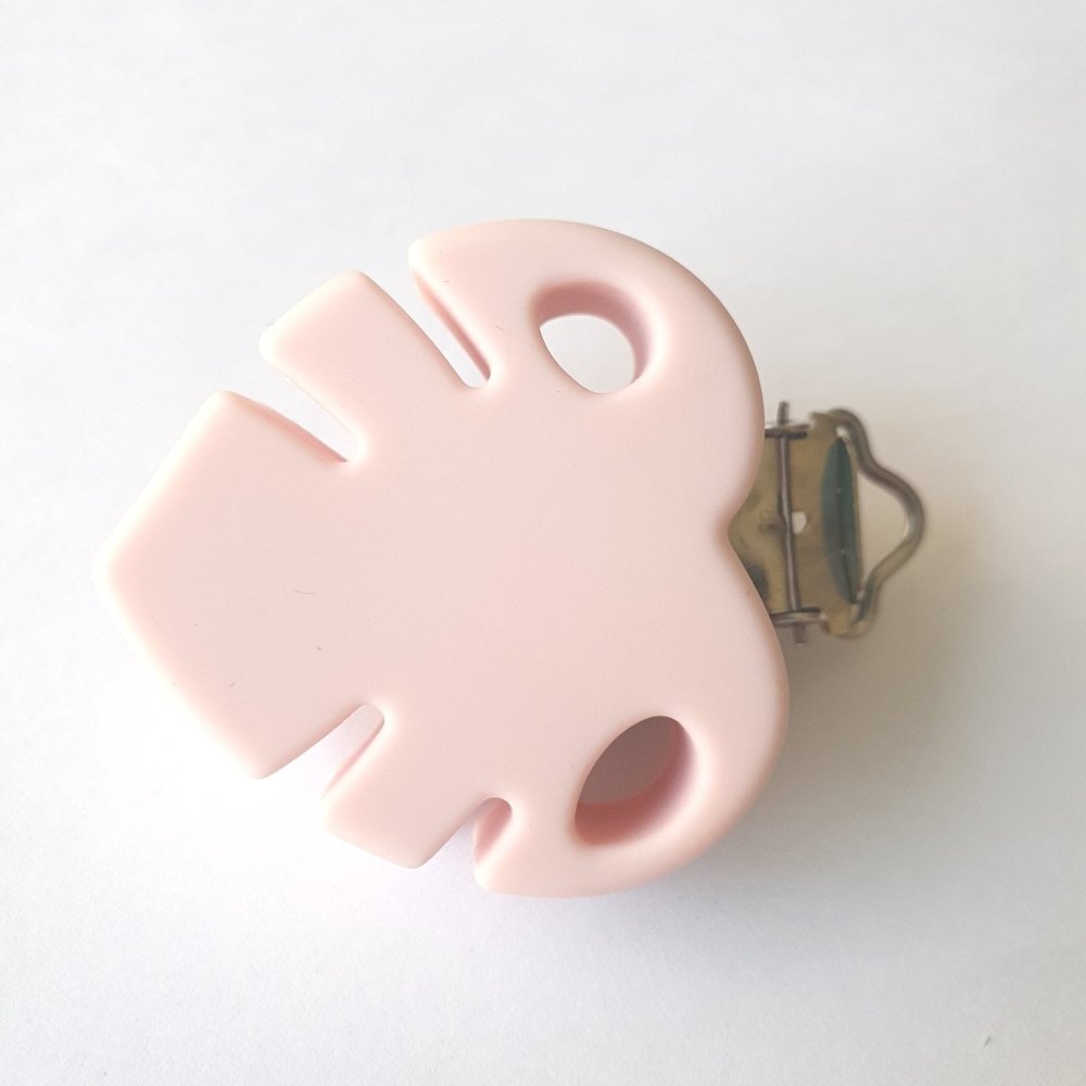 Monstera Leaf Silicone Pacifier Clips - Hey Beadly