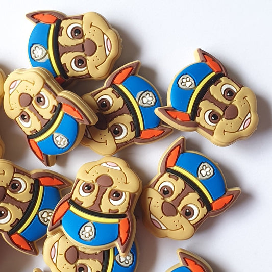 Paw Patrol - Chase Silicone Beads - Hey Beadly