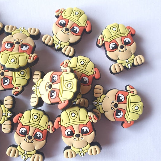 Paw Patrol - Rubble Silicone Beads - Hey Beadly
