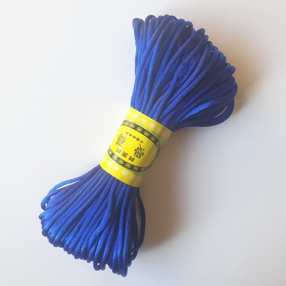 Satin Nylon Cord - 2.0mm (20m bundles) - Hey Beadly