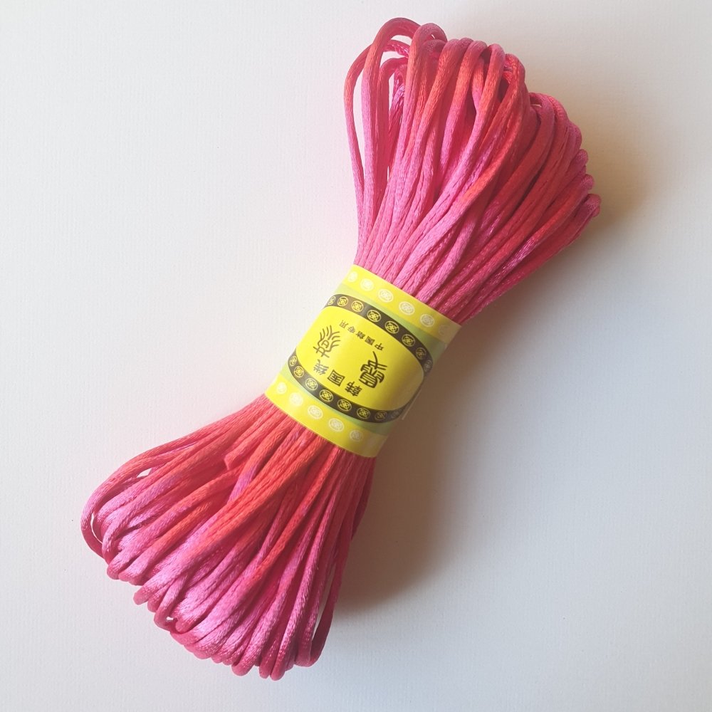 Satin Nylon Cord - 2.0mm (20m bundles) - Hey Beadly