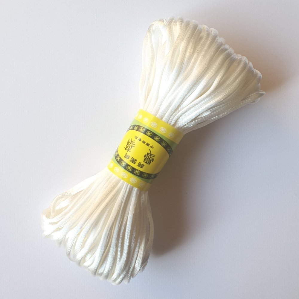 Satin Nylon Cord - 2.0mm (20m bundles) - Hey Beadly