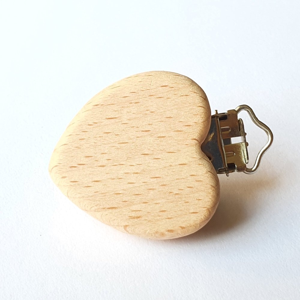 Shaped Beech Wood Clips - Hey Beadly
