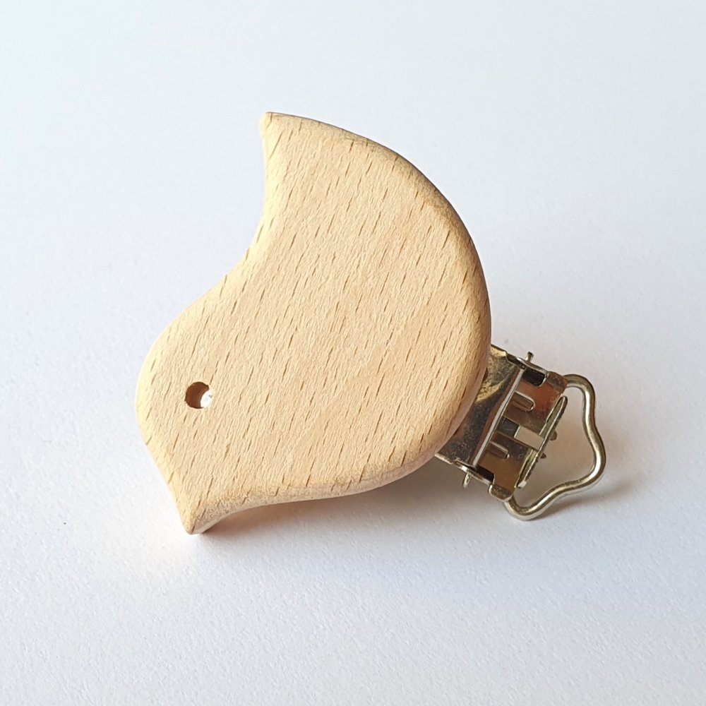 Shaped Beech Wood Clips - Hey Beadly