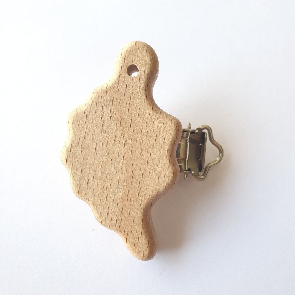 Shaped Beech Wood Clips - Hey Beadly