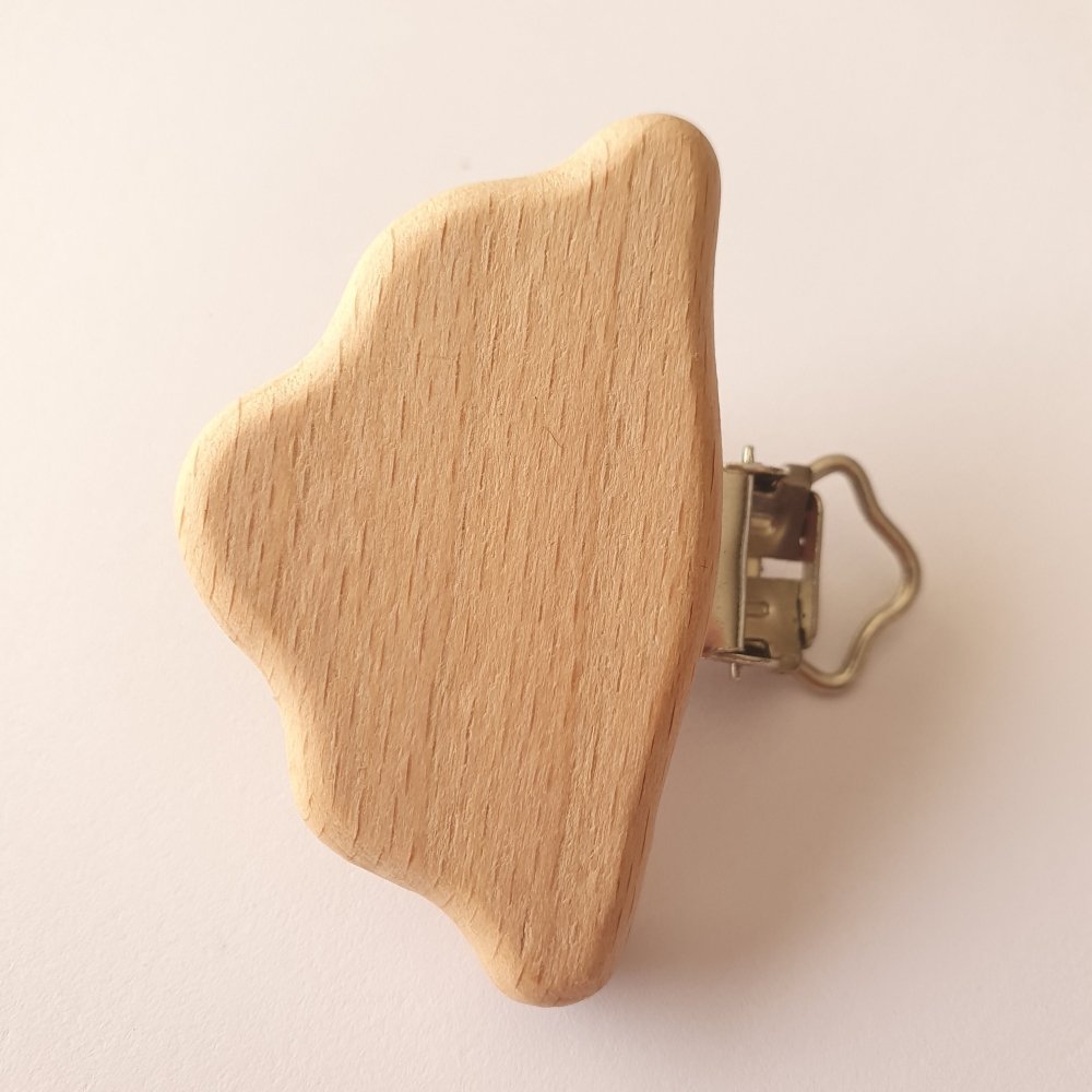 Shaped Beech Wood Clips - Hey Beadly