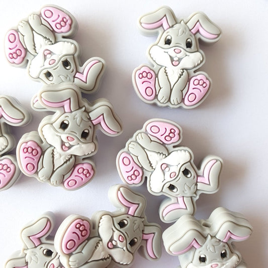 Silicone Bunny Beads - Hey Beadly