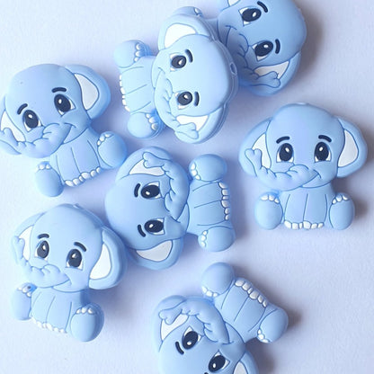 Silicone Elephant Beads - Hey Beadly