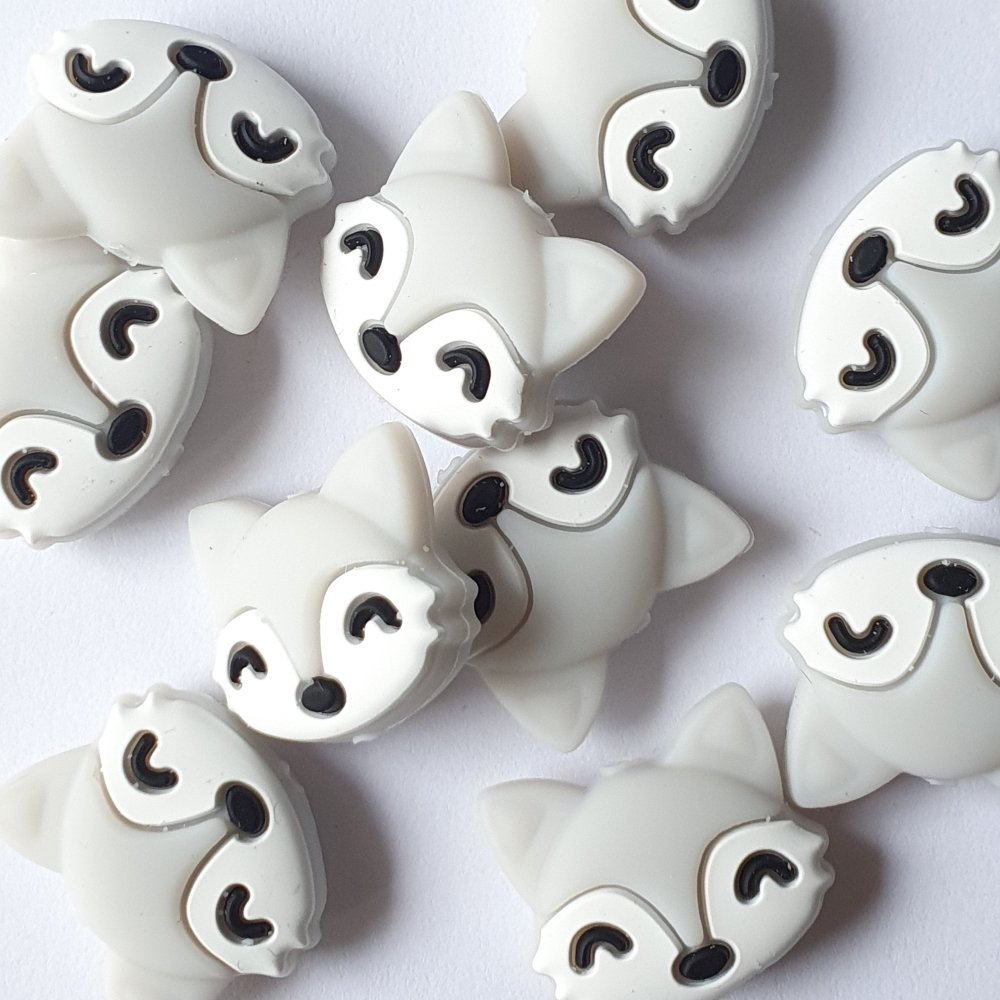 Silicone Fox Beads - Hey Beadly
