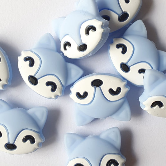 Silicone Fox Beads - Hey Beadly
