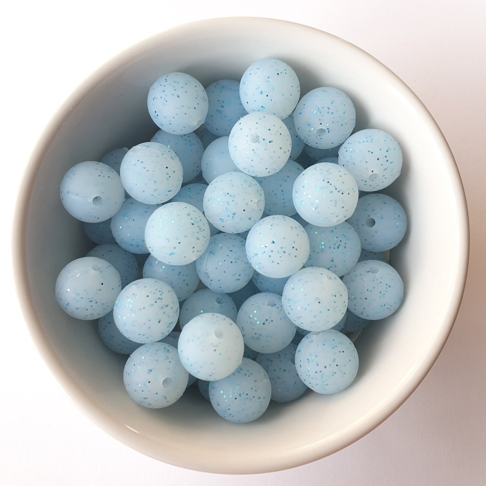 Silicone Glitter Beads - Hey Beadly