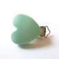 Silicone Heart Pacifier Clips - Hey Beadly
