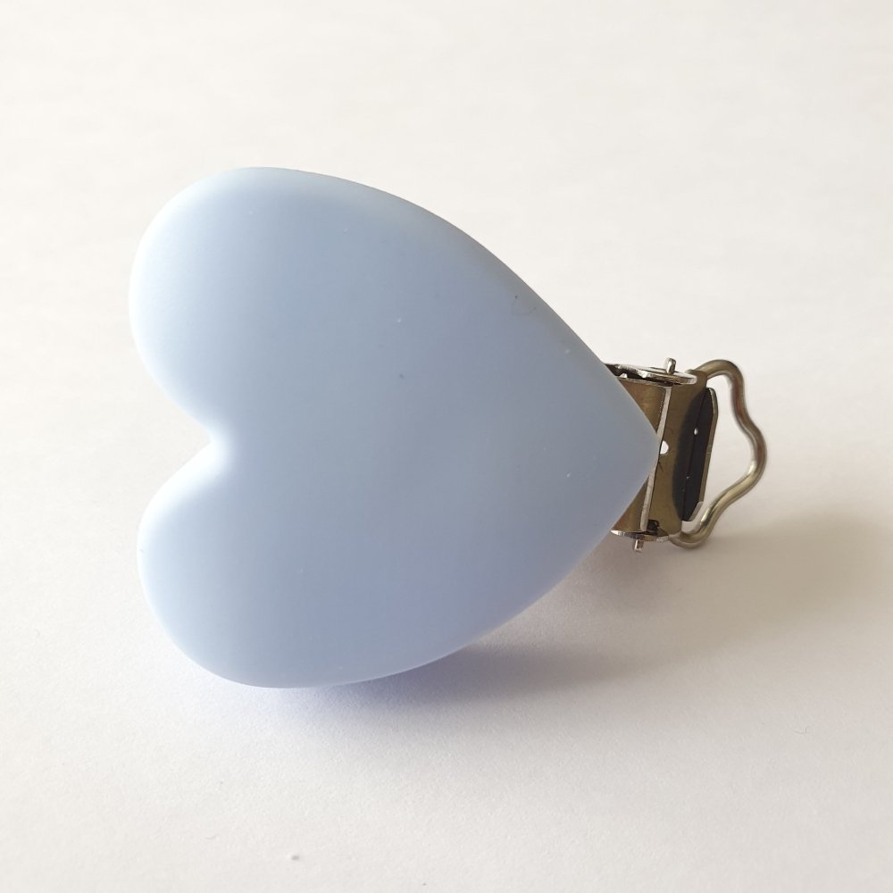 Silicone Heart Pacifier Clips - Hey Beadly