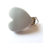 Silicone Heart Pacifier Clips - Hey Beadly