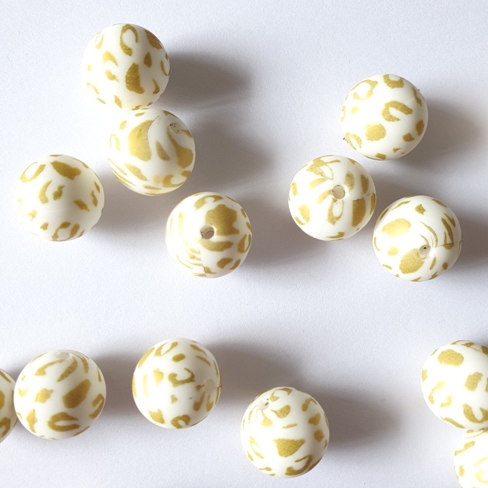 Silicone Print Beads - Hey Beadly