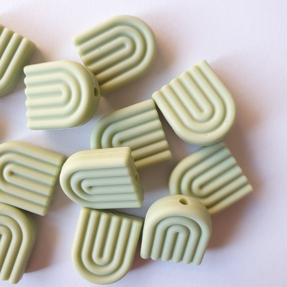 Silicone Rainbow Arch Beads - Hey Beadly