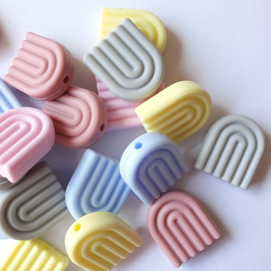 Silicone Rainbow Arch Beads - Hey Beadly