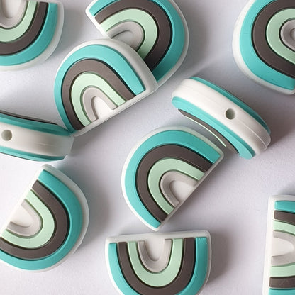 Silicone Rainbow Beads - Hey Beadly