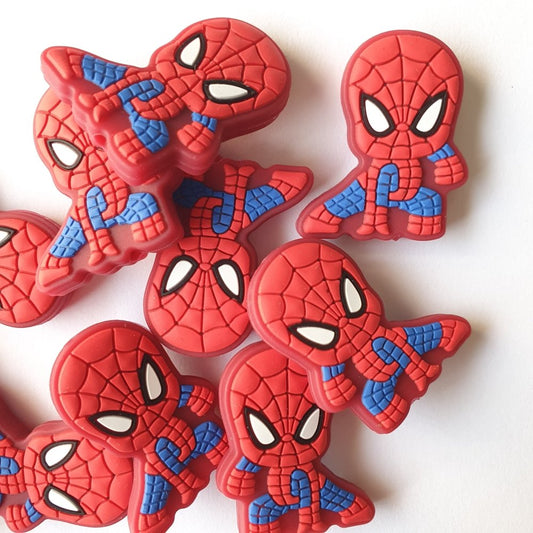 Spiderman Silicone Beads - Hey Beadly