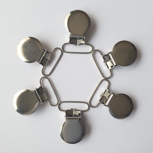 Stainless Steel Pacifier Clips - Hey Beadly