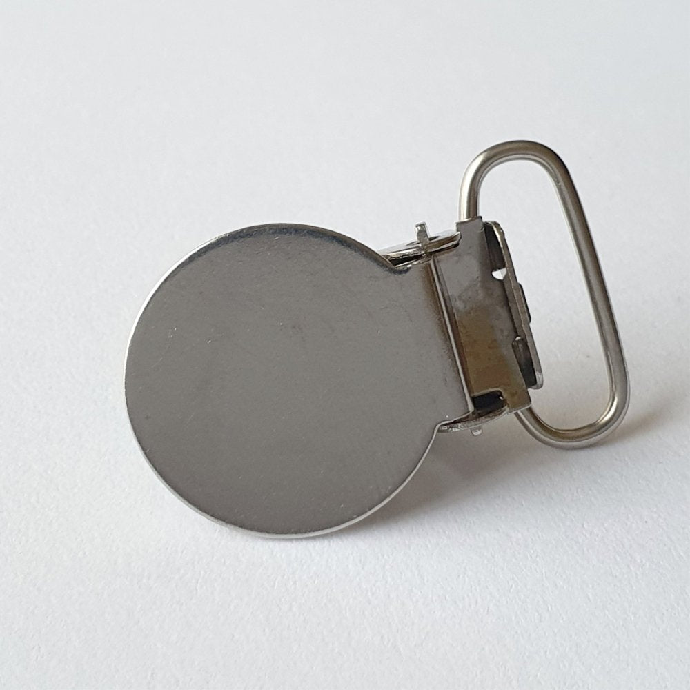 Stainless Steel Pacifier Clips (Flat Top) - Hey Beadly