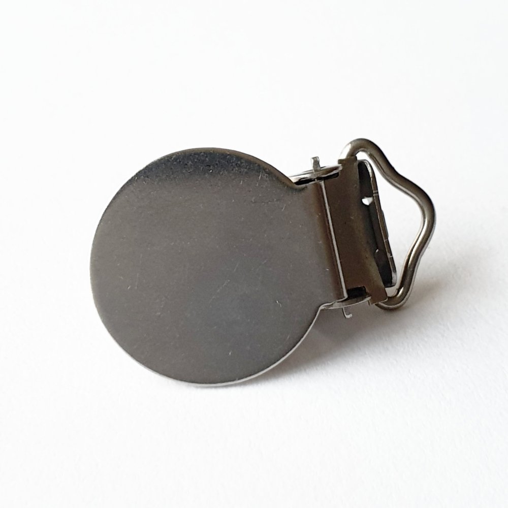 Stainless Steel Pacifier Clips (Flat Top) - Hey Beadly