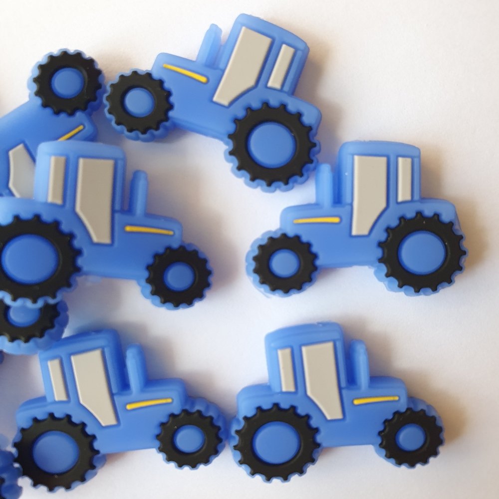 Tractor Silicone Beads - Hey Beadly