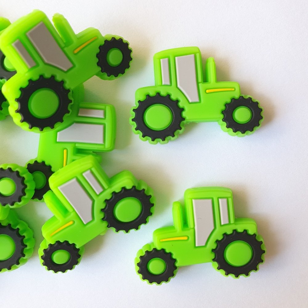 Tractor Silicone Beads - Hey Beadly