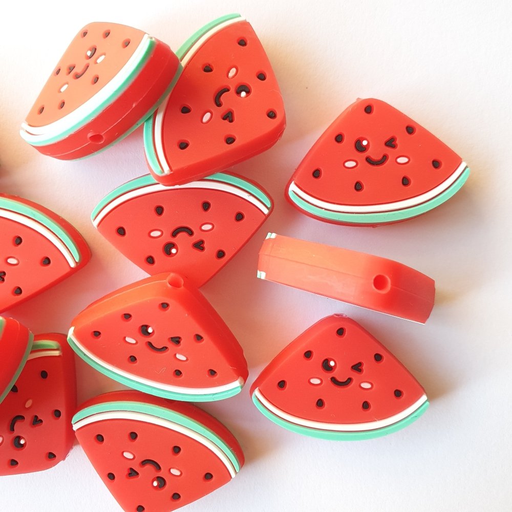 Watermelon Silicone Beads - Hey Beadly