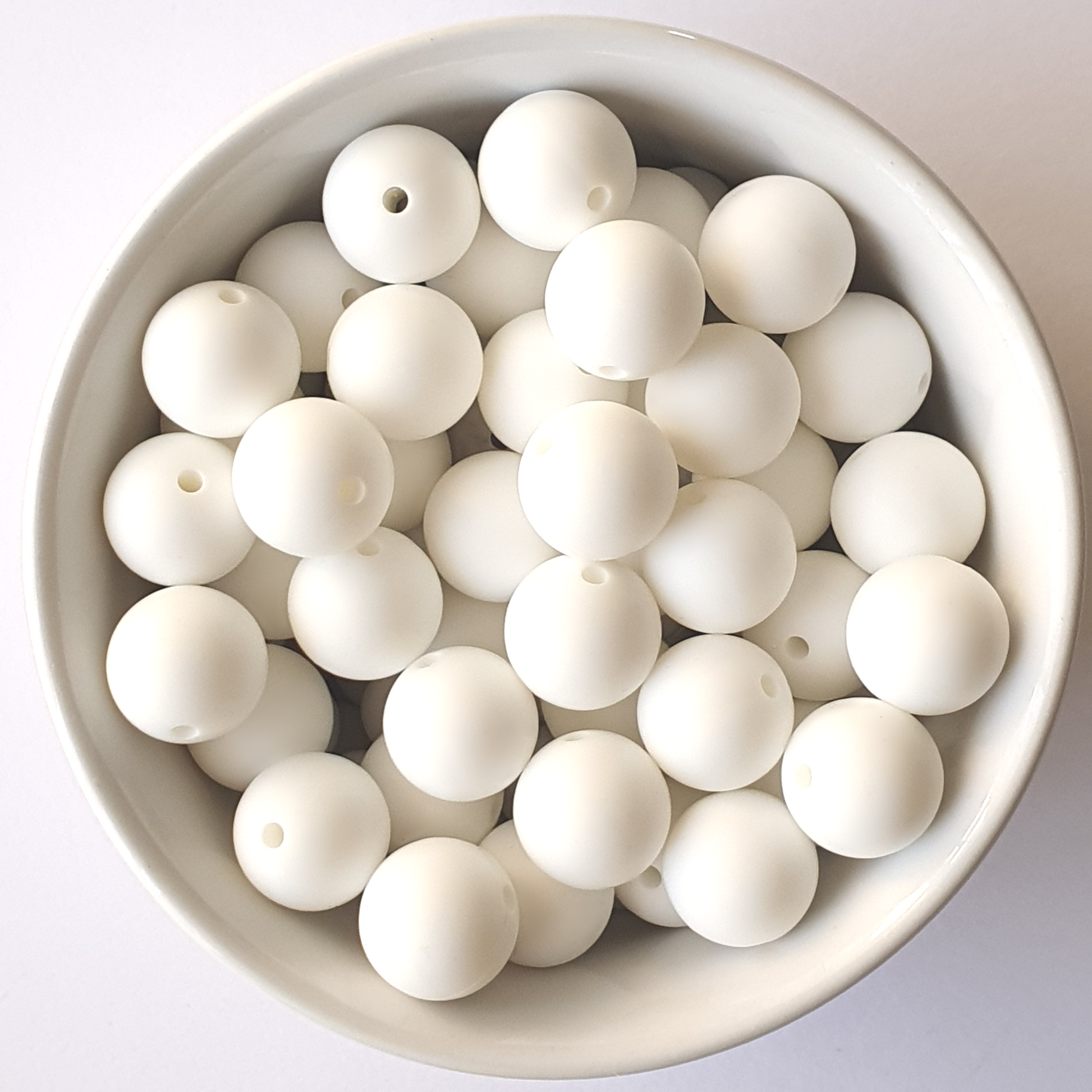 white round silicone beads 15mm