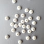 white lentil silicone beads - Hey Beadly