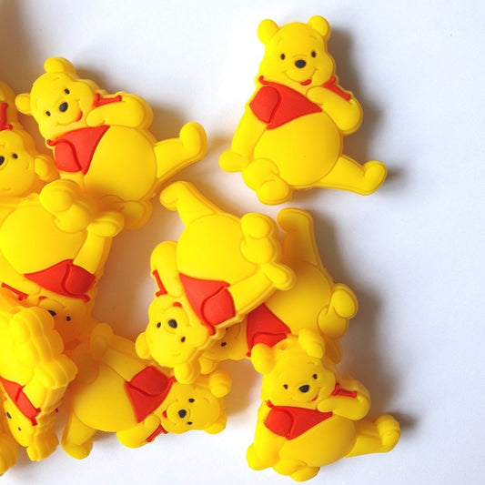 Winnie the Pooh Silicone Beads - Hey Beadly